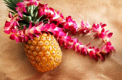 Flower garland - a traditional hawaiin welcome gift